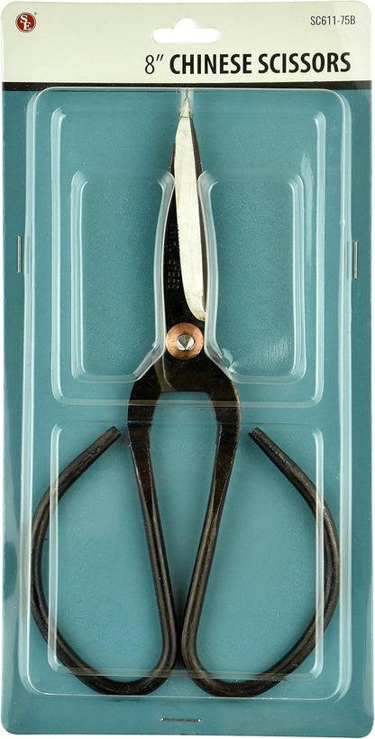 Chinese Scissors with Super Sharp Edges Suitable for Embroidery, sewing, Craft, Art Work, and Everyday Usage (8-6-4-Inch Bundle)