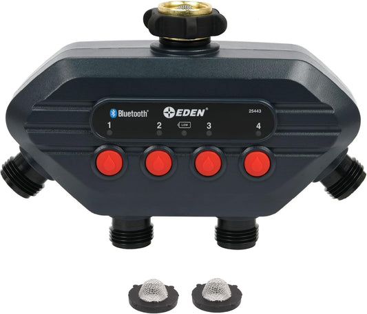 93443 4-Zone Bluetooth Water Timer |, Stainless Steel Washers