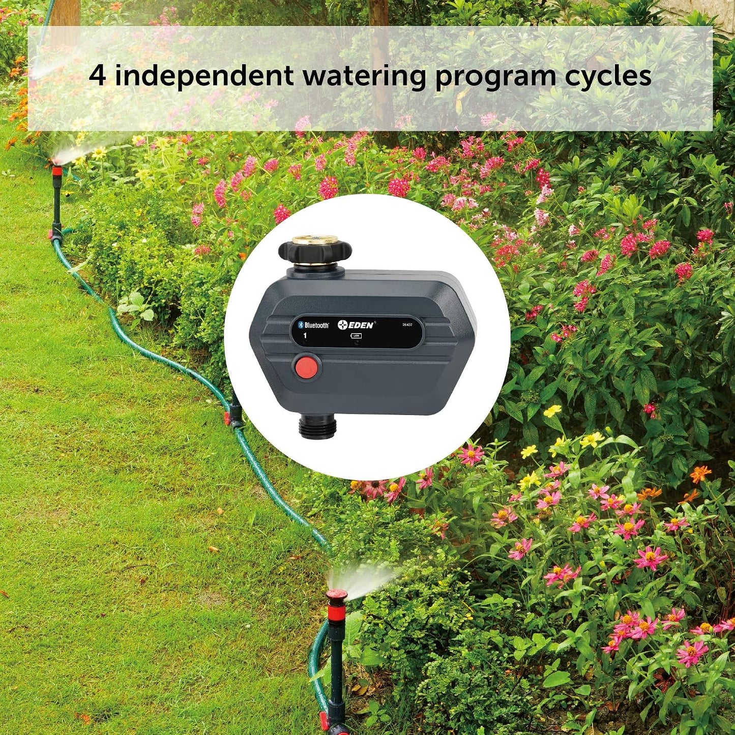 93443 4-Zone Bluetooth Water Timer |, Stainless Steel Washers