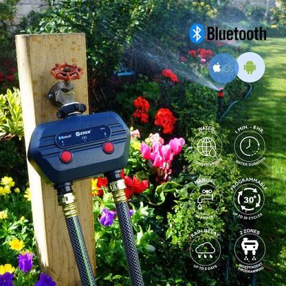 93443 4-Zone Bluetooth Water Timer |, Stainless Steel Washers
