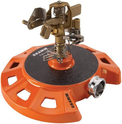 15081 Circular Base Impulse Sprinkler with a Heavy-Duty Metal Base, Red