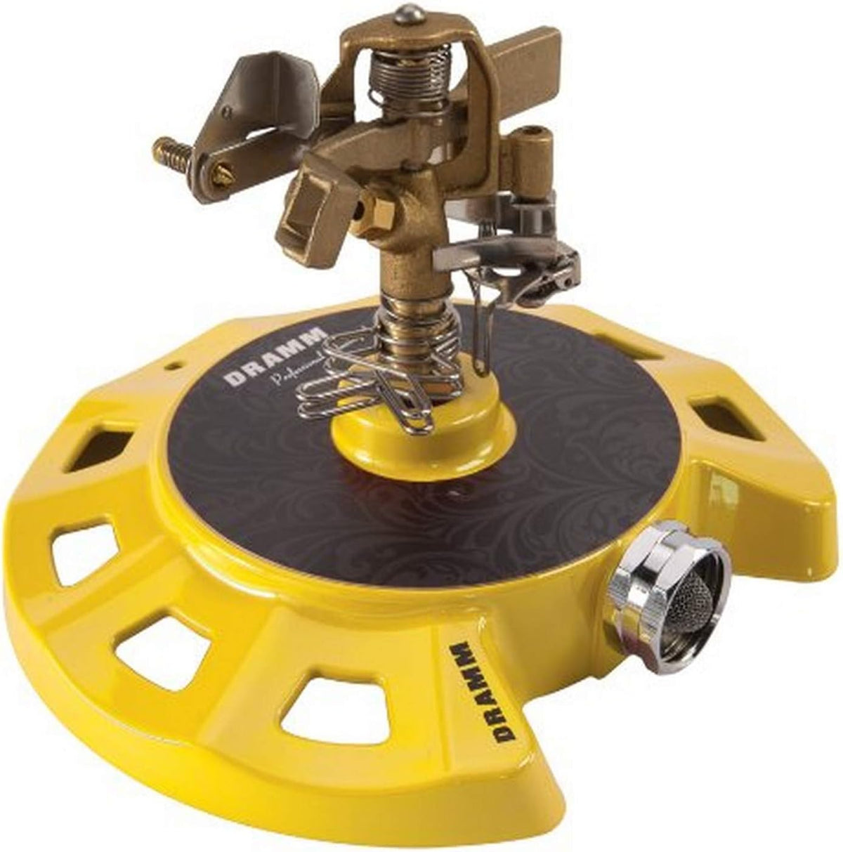 15081 Circular Base Impulse Sprinkler with a Heavy-Duty Metal Base, Red