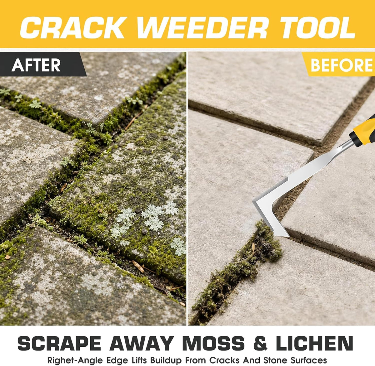 Crack Weeder – Heavy Duty Stainless Steel Crevice Weeding Tool