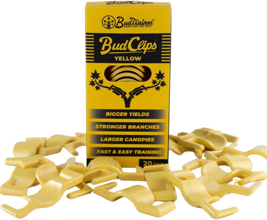 BudClips for Low Stress Plant Training, Yellow, 20-Pack