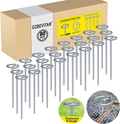 Landscape Fabric Stakes, 8 Gauge Circle Top Landscape Pins