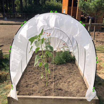 Garden Hoops Grow Tunnel, 12 Sets of 7FT Greenhouse Row Cover Hoops, 60 pcs