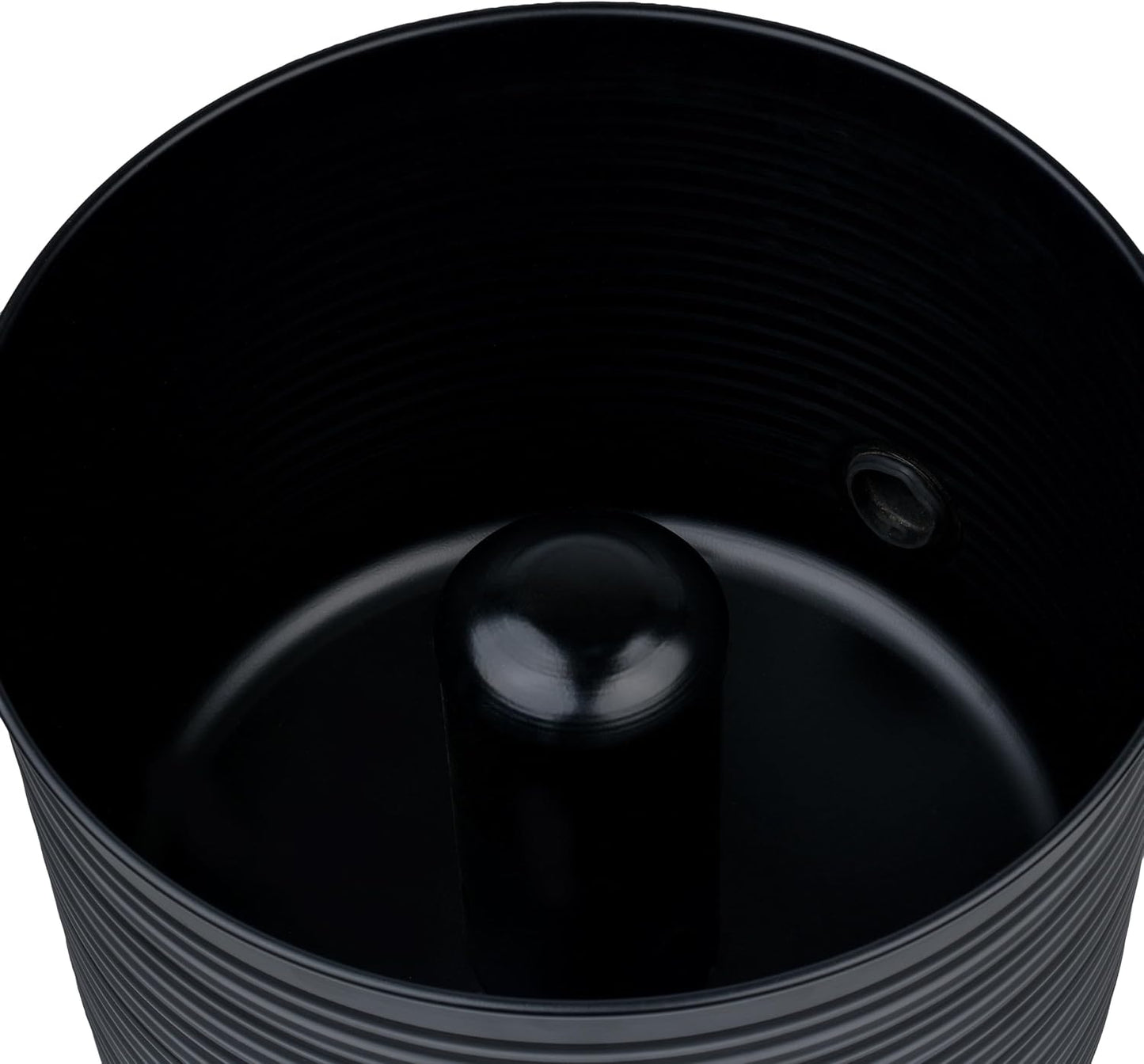 Garden Hose Holder Storage Pot with Lid Antique Ribbed | Water Hose Container Pot Outdoor or Indoor Use | Expandable Water Hose Hider Metal | Holds 125 ft Hose
