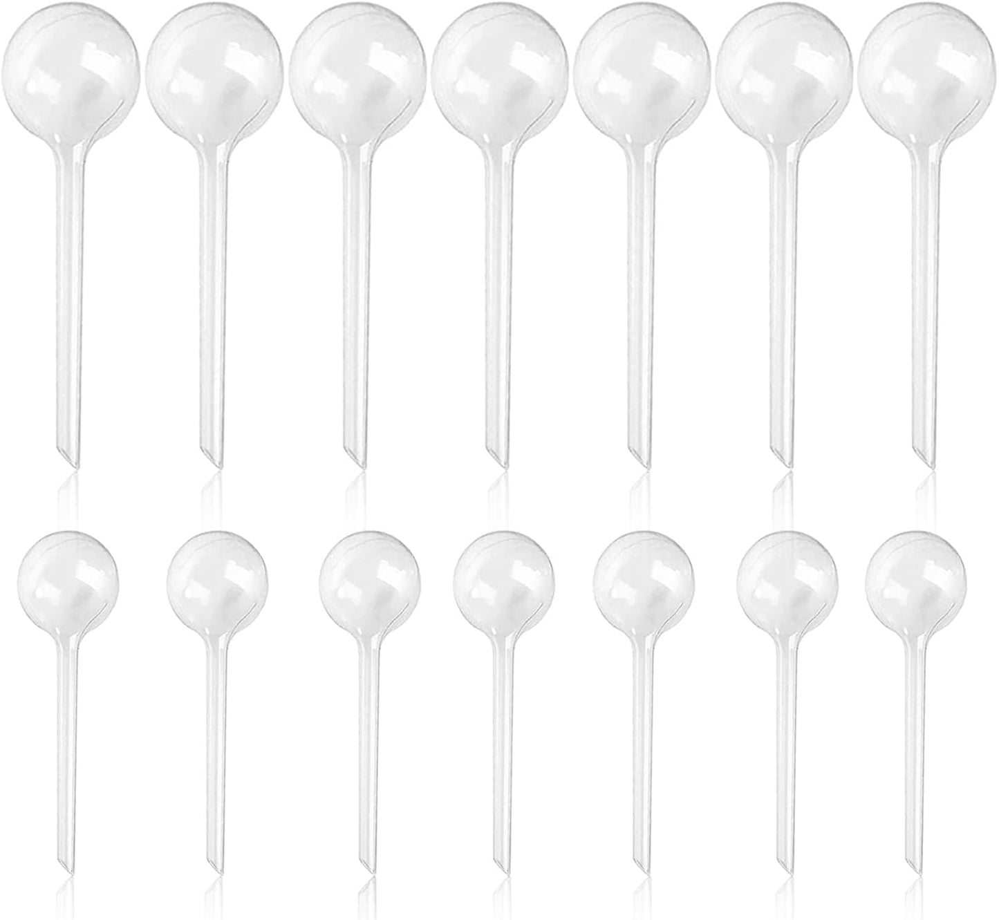 Pynqdfu 12 Pcs Large Plastic Self-Watering Bulbs,Clear Automatic Watering Globes,Clear Automatic Watering Bulbs for Plants,Graden,Flowers