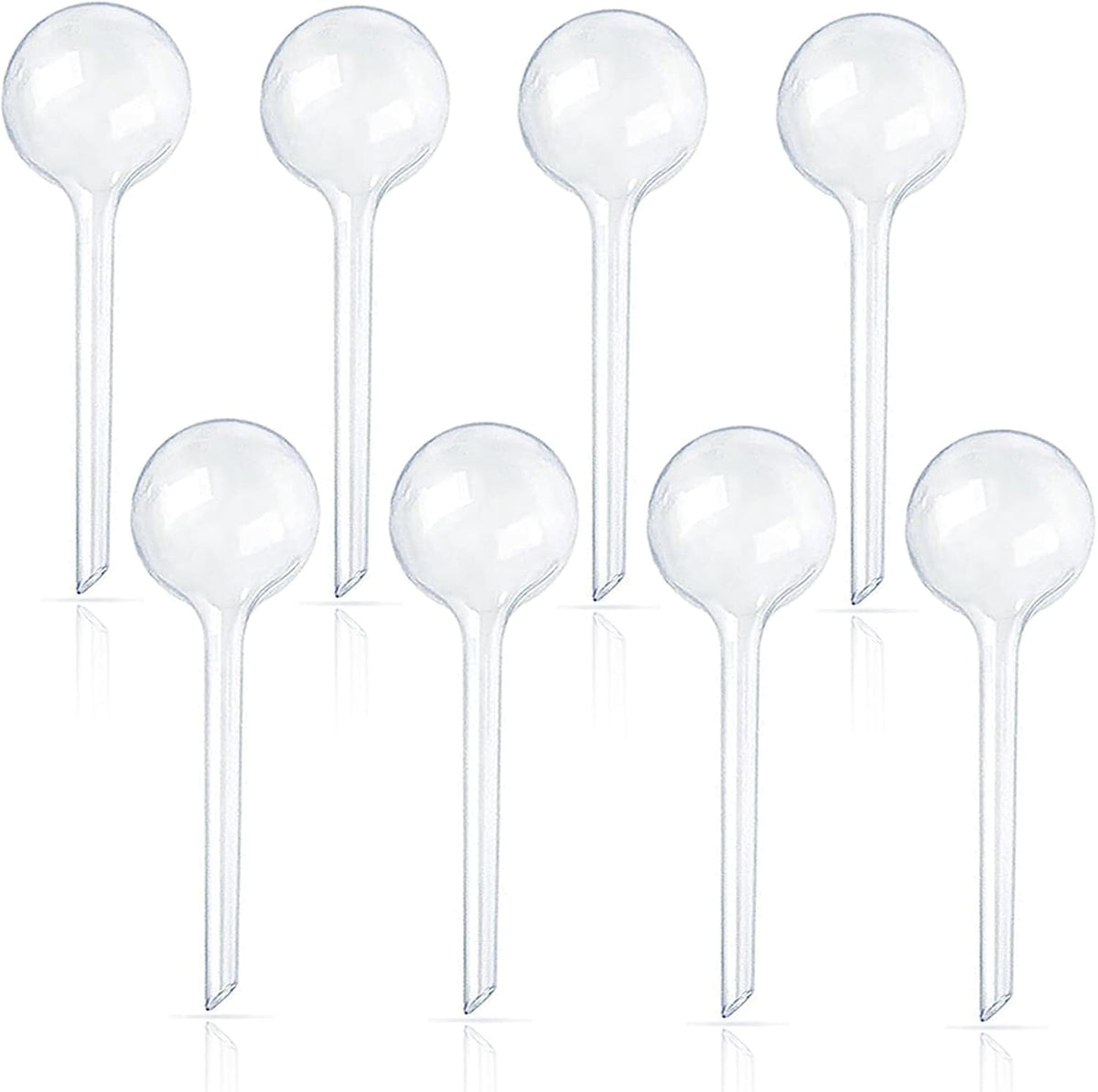 Pynqdfu 12 Pcs Large Plastic Self-Watering Bulbs,Clear Automatic Watering Globes,Clear Automatic Watering Bulbs for Plants,Graden,Flowers