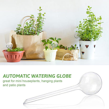 Pynqdfu 12 Pcs Large Plastic Self-Watering Bulbs,Clear Automatic Watering Globes,Clear Automatic Watering Bulbs for Plants,Graden,Flowers