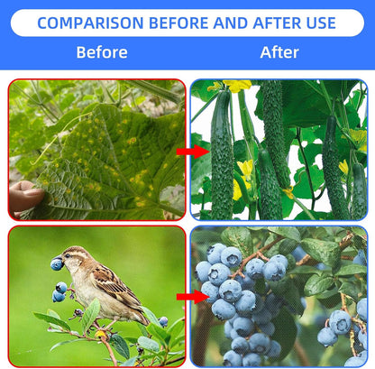 Fruit Protection Bags with Drawstring, 4 Packs Blueberry Bush Netting, Ultra-Fine Mesh Garden Insect Tree Cover, Plant Cover for Pest, Insect Bird Barrier Netting-3.3 x 2.6Ft