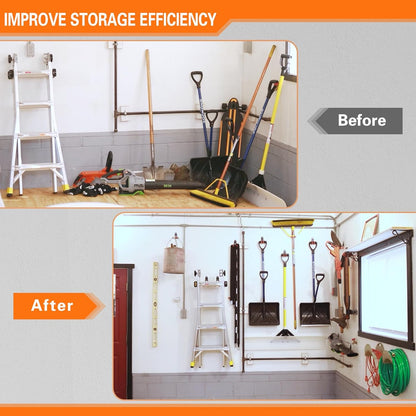 12 Pack Garage Hooks Heavy Duty, Wall Mount Ladder Hooks