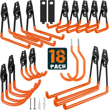 12 Pack Garage Hooks Heavy Duty, Wall Mount Ladder Hooks