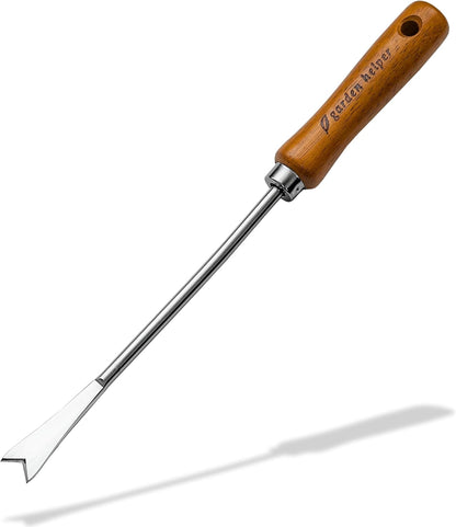 Japanese Hand Rake Garden Tool - Japanese Steel with Wood Handle - Small Rake for Leaves, Handheld Garden Cleaning Tool - Made in Japan