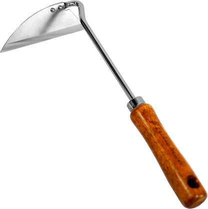 Japanese Hand Rake Garden Tool - Japanese Steel with Wood Handle - Small Rake for Leaves, Handheld Garden Cleaning Tool - Made in Japan
