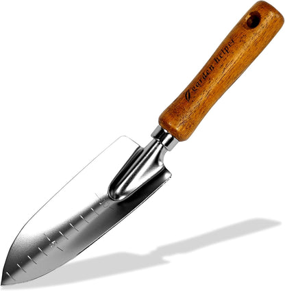 Japanese Hand Rake Garden Tool - Japanese Steel with Wood Handle - Small Rake for Leaves, Handheld Garden Cleaning Tool - Made in Japan