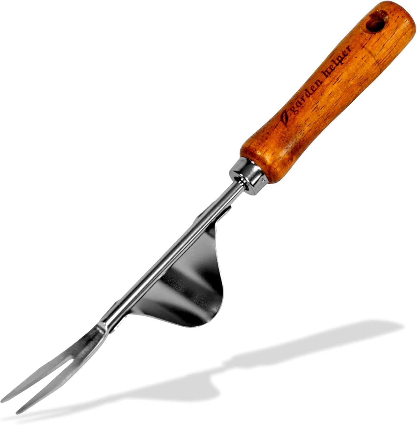 Japanese Hand Rake Garden Tool - Japanese Steel with Wood Handle - Small Rake for Leaves, Handheld Garden Cleaning Tool - Made in Japan