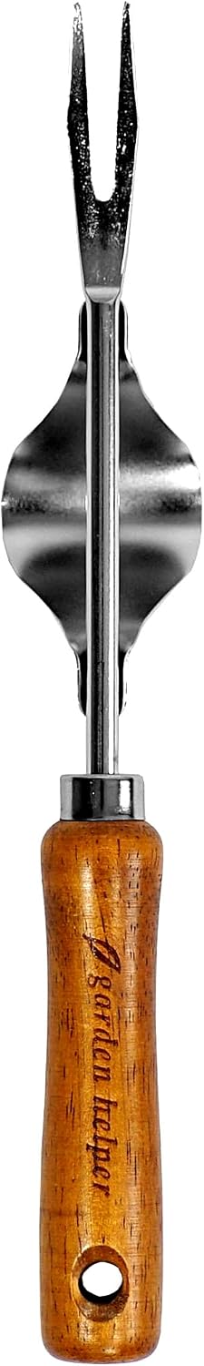 Japanese Hand Rake Garden Tool - Japanese Steel with Wood Handle - Small Rake for Leaves, Handheld Garden Cleaning Tool - Made in Japan