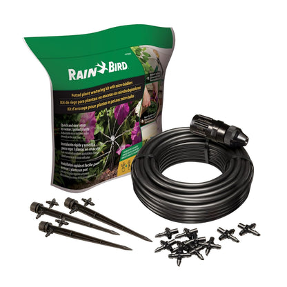 POTTEDKIT Drip Irrigation Kit, Full Circle, 1/4"