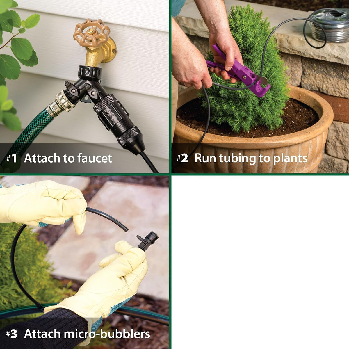 POTTEDKIT Drip Irrigation Kit, Full Circle, 1/4"