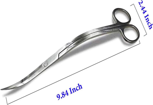 Aquarium Scissors Stainless Steel Mirror Wave Scissors
