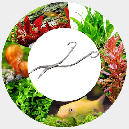 Aquarium Scissors Stainless Steel Mirror Wave Scissors
