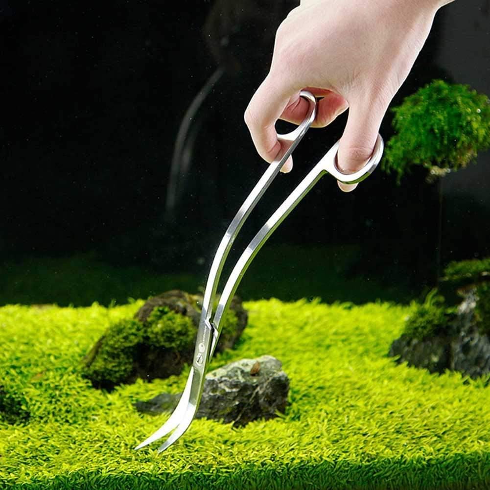 Aquarium Scissors Stainless Steel Mirror Wave Scissors