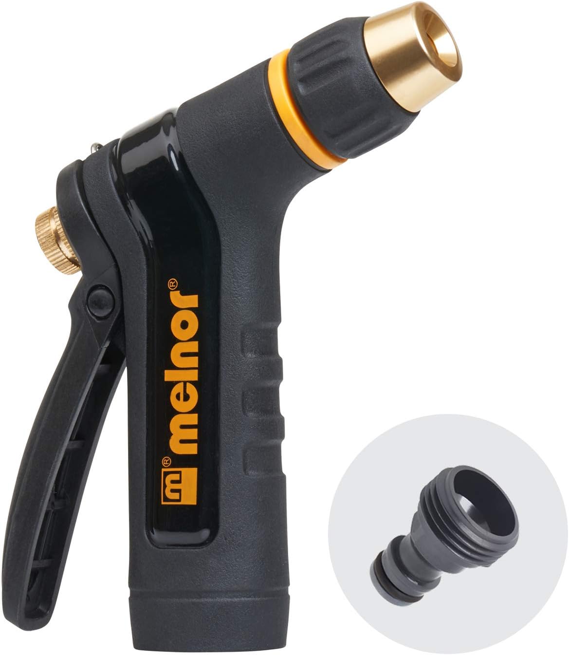 XT Metal 7-Pattern Hose Nozzle: Rear Trigger, Slip-Resistant Grip
