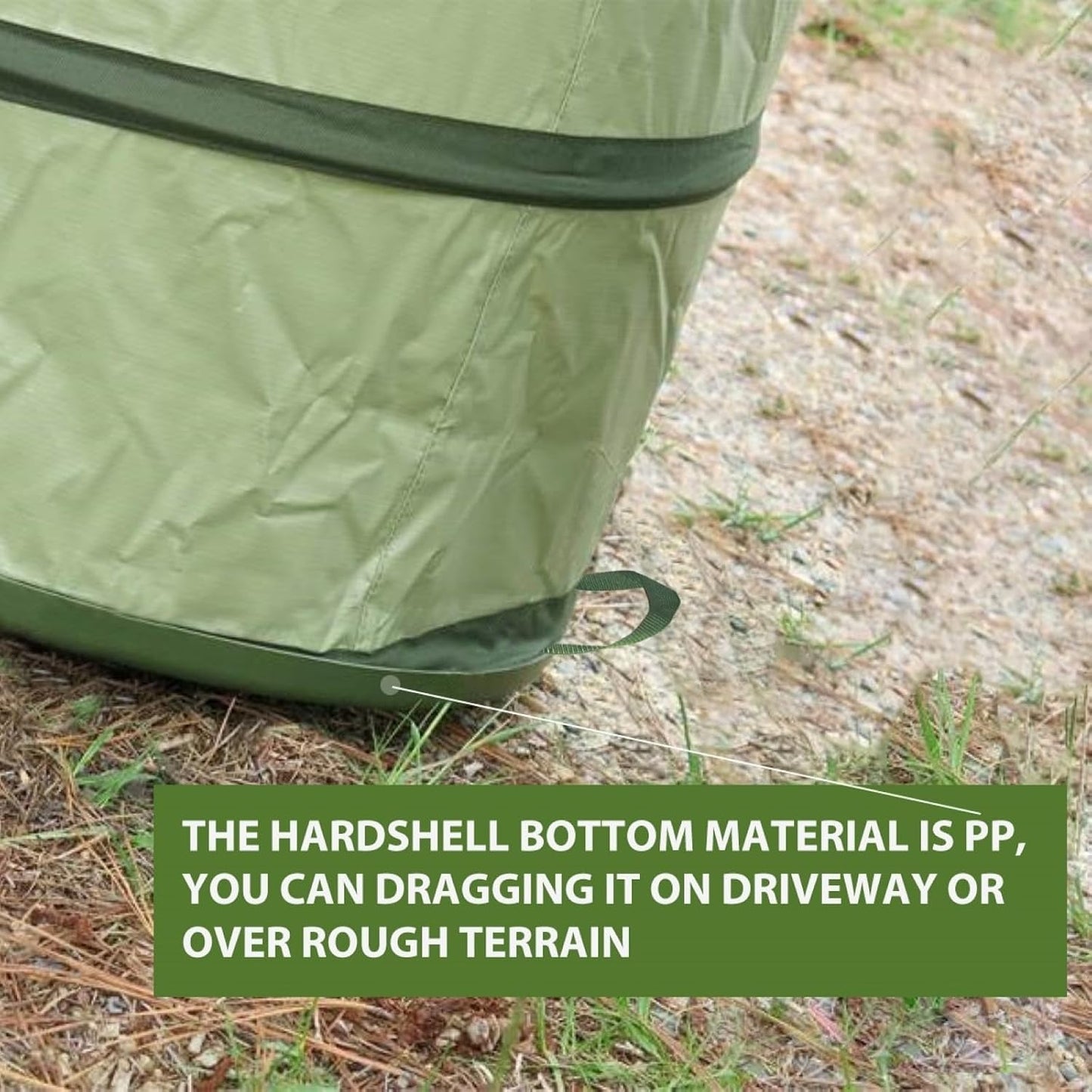 45 Gallon Collapsible Garden Bag Hard Bottom