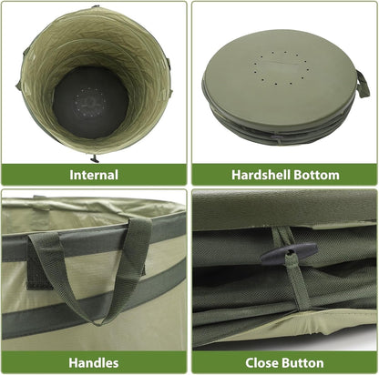 45 Gallon Collapsible Garden Bag Hard Bottom
