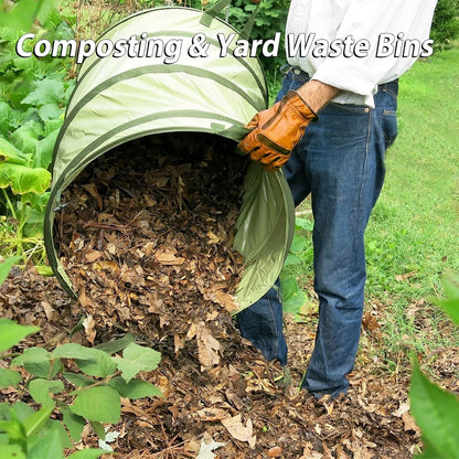 45 Gallon Collapsible Garden Bag Hard Bottom