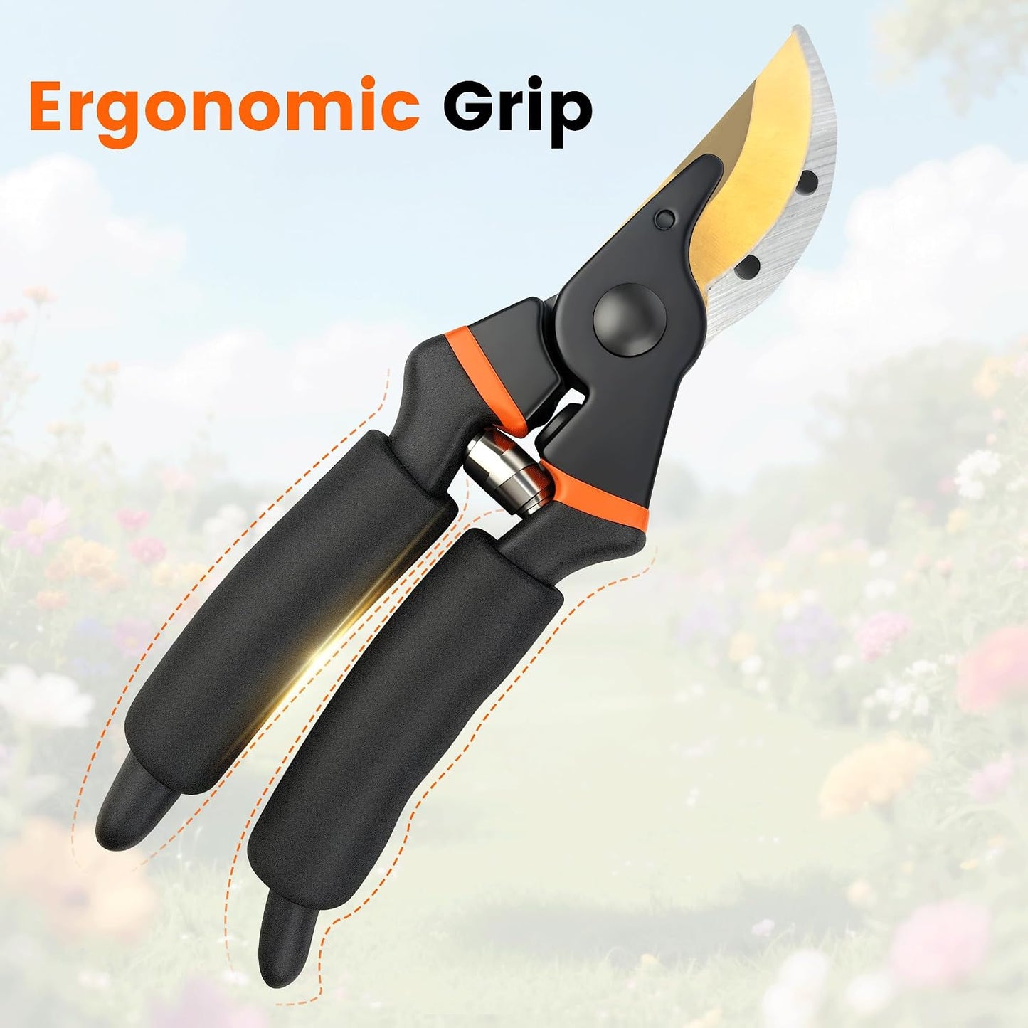 8.5 Inch Pruning Shears, Bypass Pruners