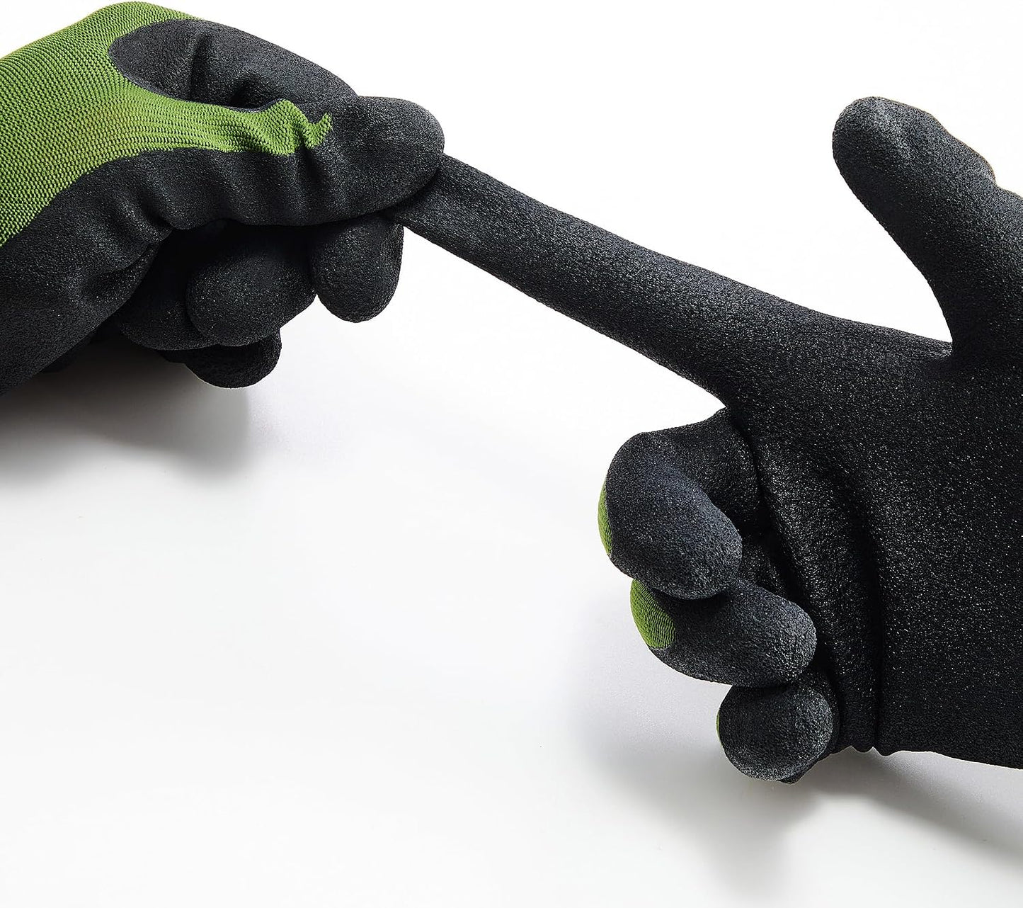 Gardening Gloves for Men, 2 Pairs Breathable Rubber Coated for Garden Weeding Landscaping, Outside Work for Lawn Yard, Men's Large Size, Black & Red