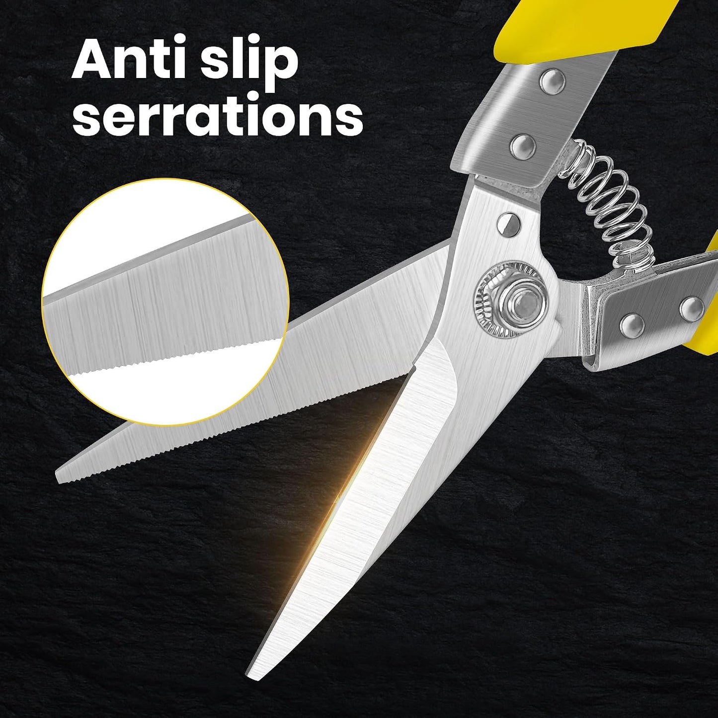 8.7 Inch Tin Snips Heavy Duty Metal Cutter