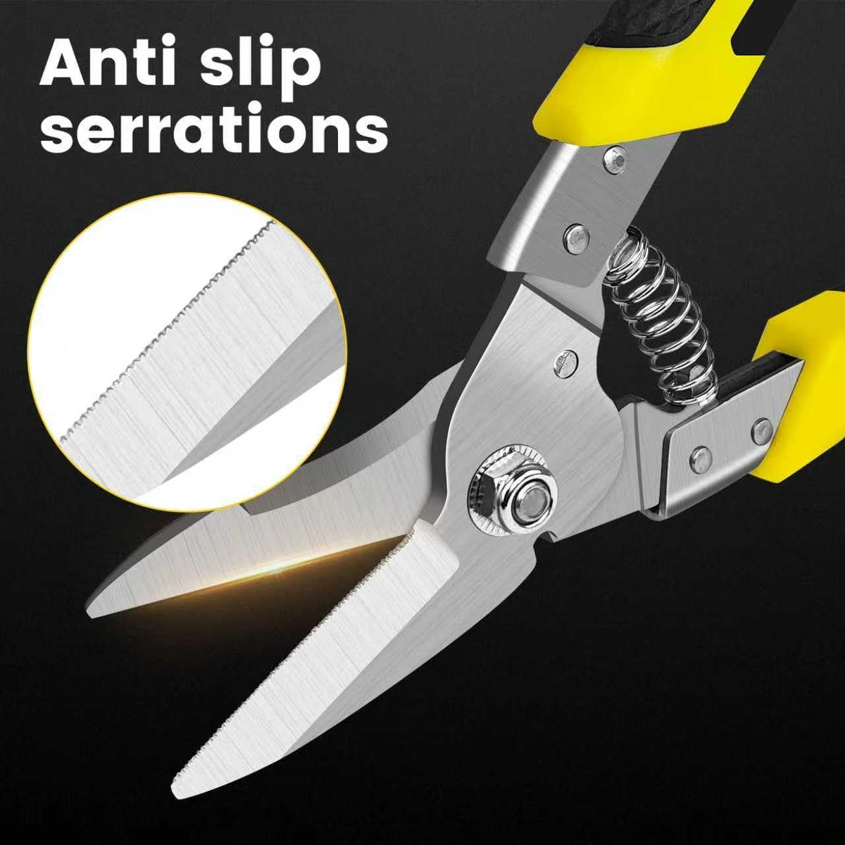 8.7 Inch Tin Snips Heavy Duty Metal Cutter