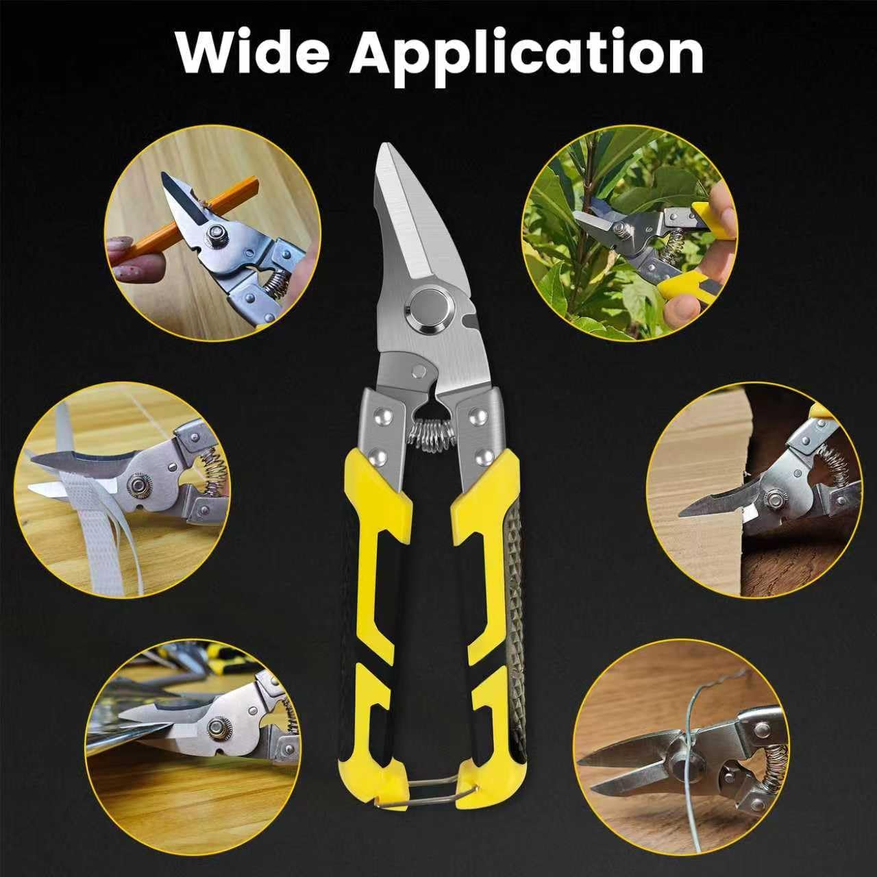 8.7 Inch Tin Snips Heavy Duty Metal Cutter