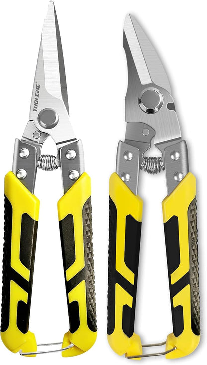 8.7 Inch Tin Snips Heavy Duty Metal Cutter