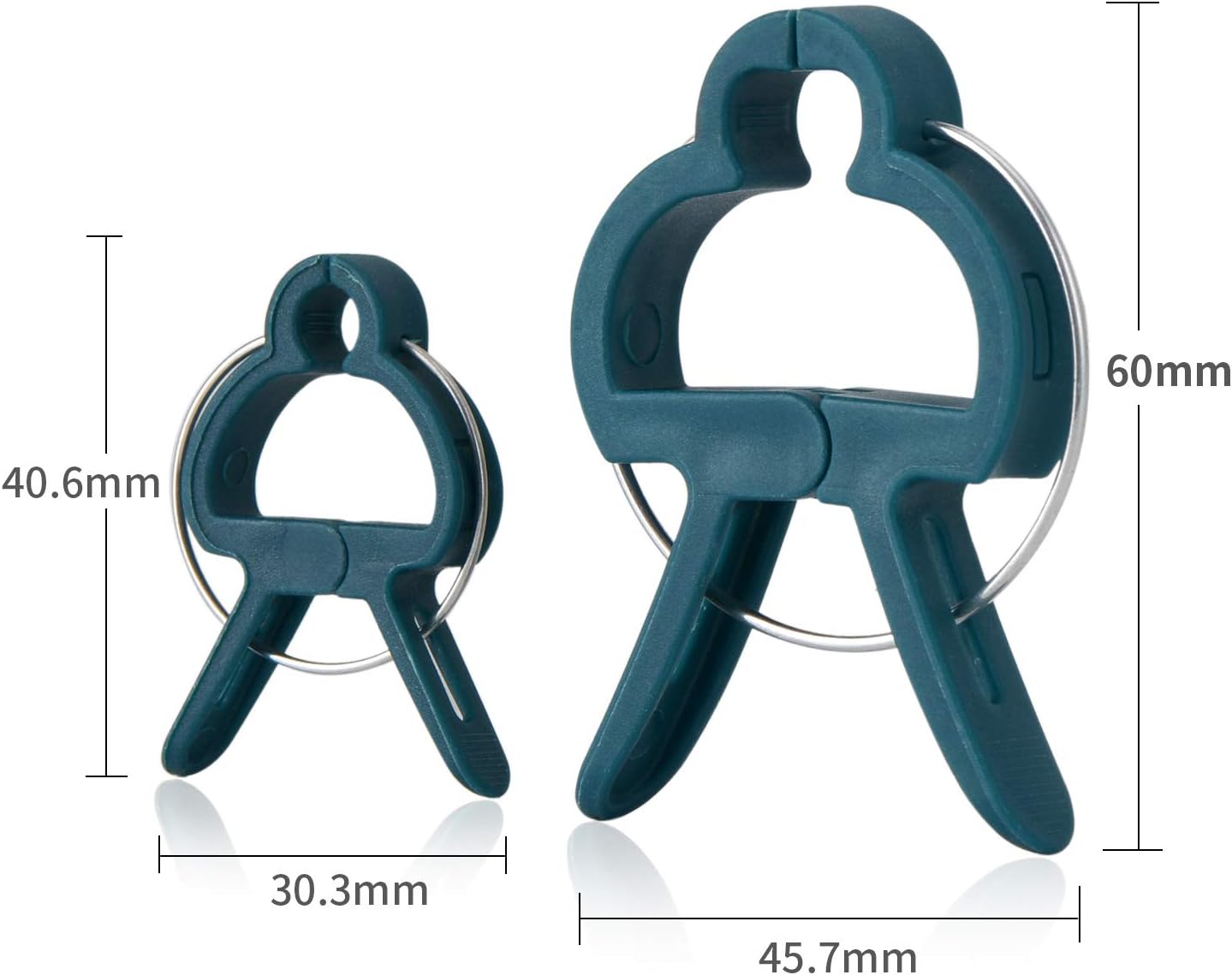 60PCS Plant Clips 2 Sizes Adjusting Reusable Garden Plant Supports Clips for Supporting Stems of Flower Vine Vegetables Tomatoes Climbing