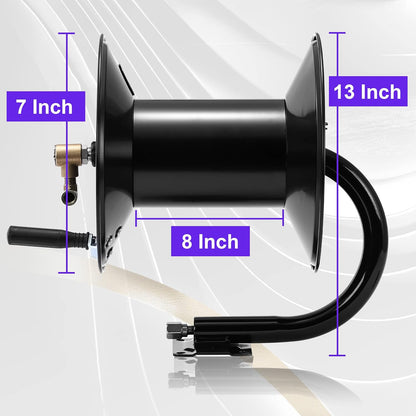 Pressure Washer Hose Reel 100FT x 3/8" / 150FT x 1/4" for Water