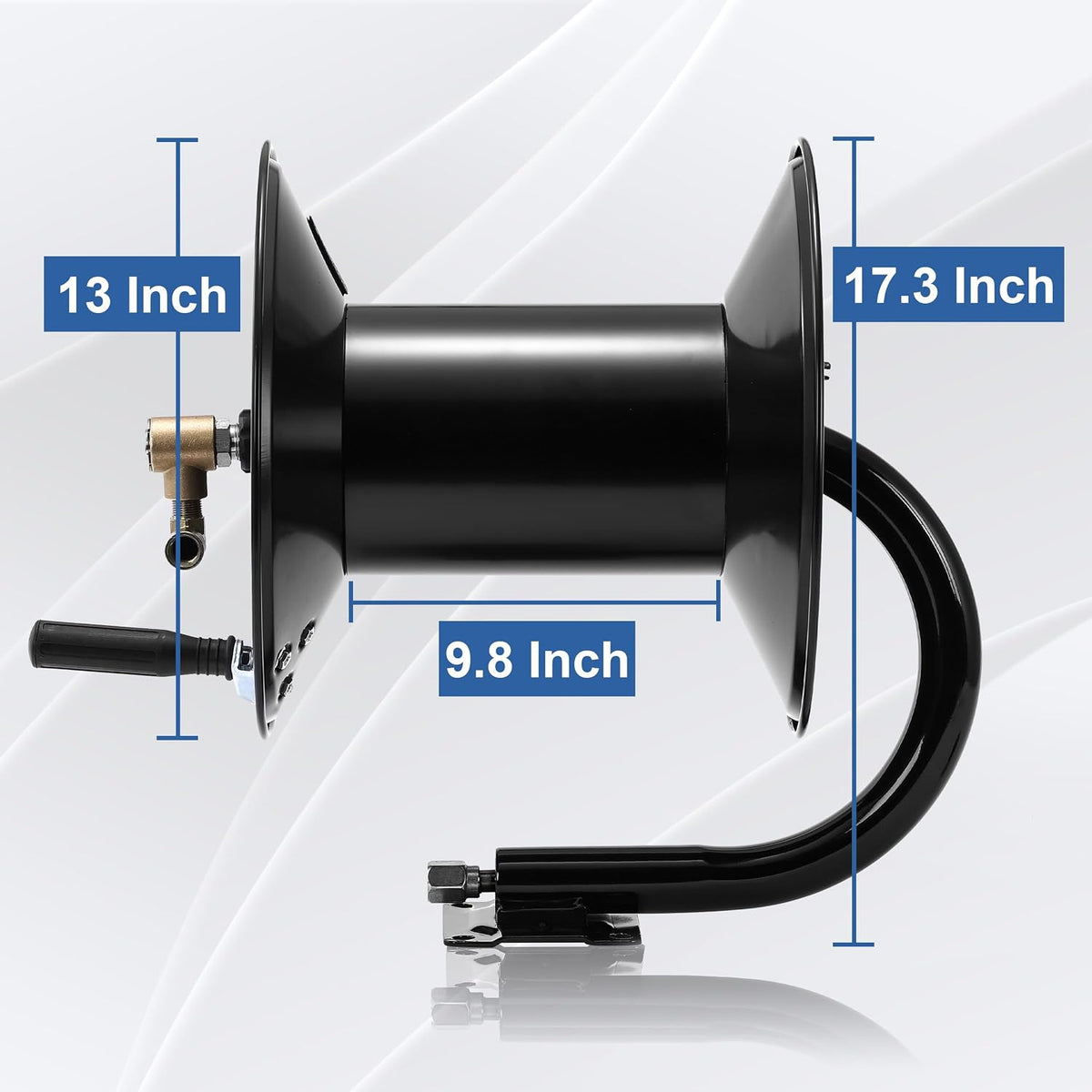 Pressure Washer Hose Reel 100FT x 3/8" / 150FT x 1/4" for Water