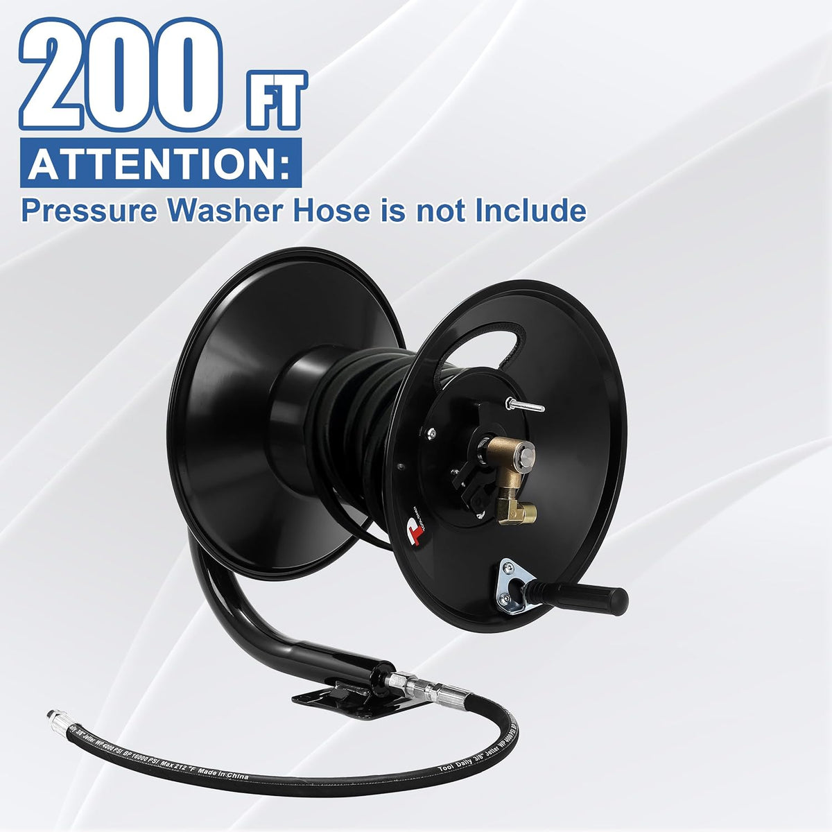 Pressure Washer Hose Reel 100FT x 3/8" / 150FT x 1/4" for Water