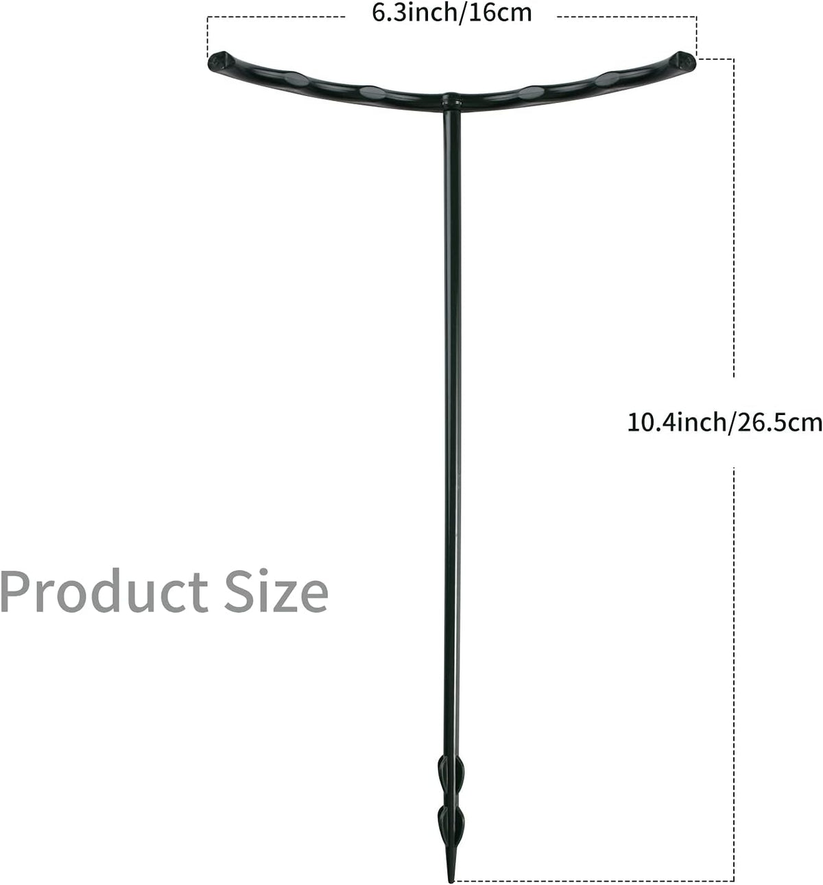 12 Pack Plant Support Stakes with 24 Pcs Clips, Half Round Ring Plastic Cage Holder Flower Pot Climbing Trellis for Small Vegetable,Indoor Plants