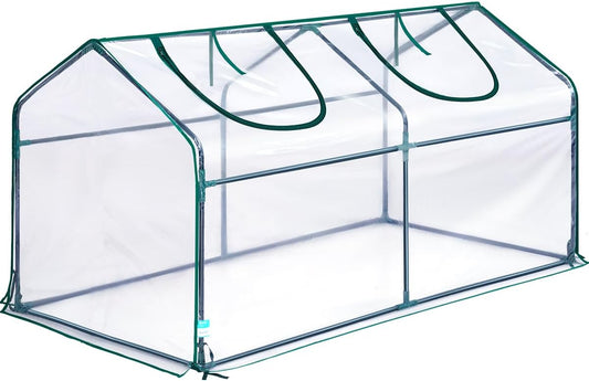 Mini Greenhouse for Indoor Outdoor, Portable Quick-Setup Tabletop