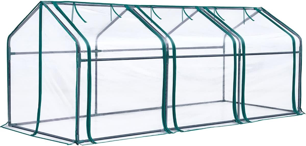 Mini Greenhouse for Indoor Outdoor, Portable Quick-Setup Tabletop