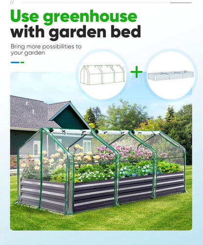 Mini Greenhouse for Indoor Outdoor, Portable Quick-Setup Tabletop
