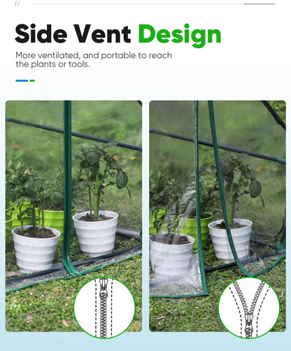 Mini Greenhouse for Indoor Outdoor, Portable Quick-Setup Tabletop