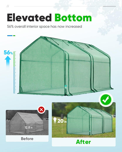 Mini Greenhouse for Indoor Outdoor, Portable Quick-Setup Tabletop