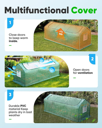 Mini Greenhouse for Indoor Outdoor, Portable Quick-Setup Tabletop
