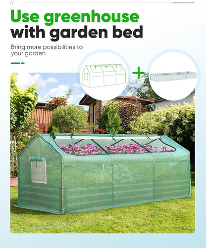 Mini Greenhouse for Indoor Outdoor, Portable Quick-Setup Tabletop