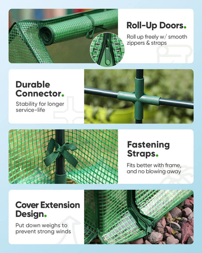 Mini Greenhouse for Indoor Outdoor, Portable Quick-Setup Tabletop
